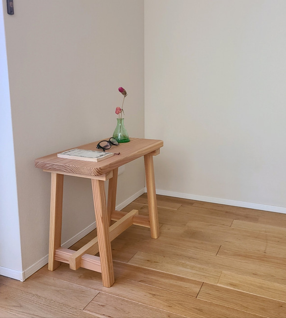 ワケありな逸品/1点のみ】ナチュラルウッドミニテーブル サイド