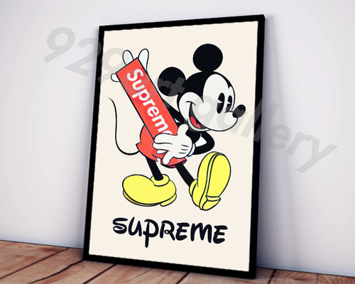 SUPREME type☆オマージュアートインテリアポスター＃49☆シュプリーム