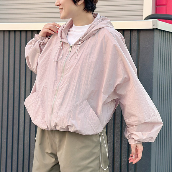 超早割】桜ピンク朝晩の羽織軽量撥水/速乾/紫外線対策UVカット/ライト