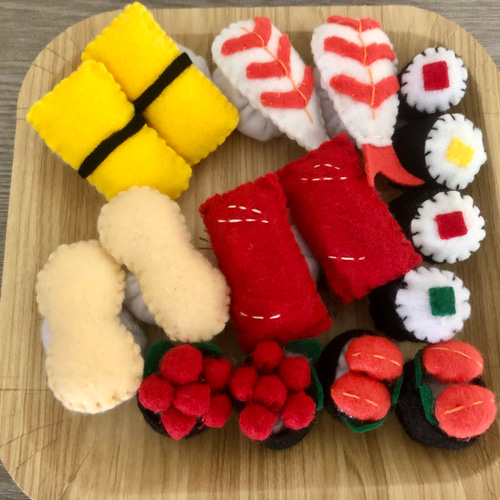 フェルト・おままごとお寿司セット。 おもちゃ・人形 tomo 通販