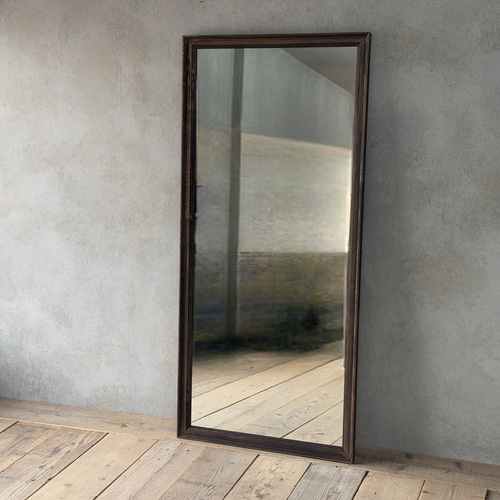 姿見鏡(1500×600)】オーダー可能 アンティーク 鏡 木製 フレーム