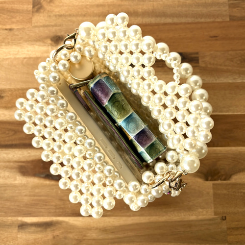 カラフルビジューの姫パールバッグ☆ビーズバッグ☆ 結婚式 披露宴