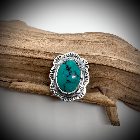 チベットターコイズ シルバーピンズ ピンバッジ ブローチ