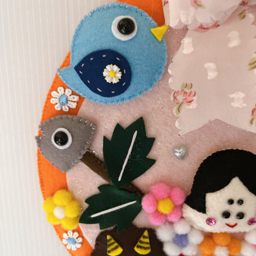 フェルトリース☆節分☆壁飾り リース Tama 通販 18760091｜Creema