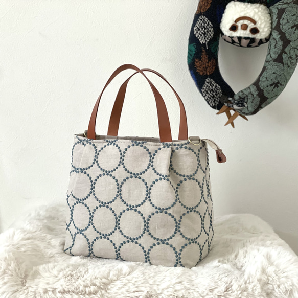 ⚮̈ミナペルホネン tambourine beige かくれんぼトート トートバッグ