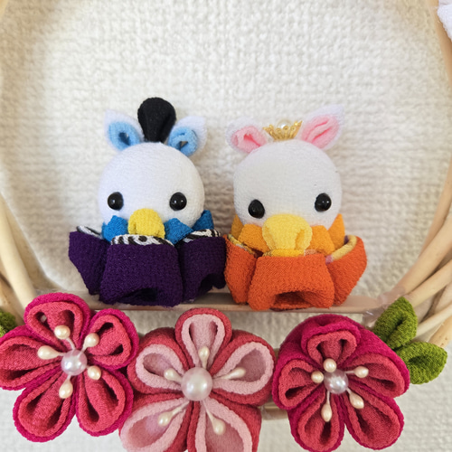 ひな祭り】つまみ細工うさぎ雛リース 送料無料 リース kirarin 通販