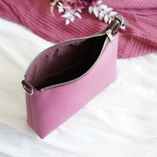 春色 大人可愛い ギャザーハンドル 2way 斜め掛けミニショルダーバッグ