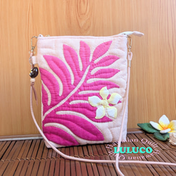 ハワイアンキルト ☆ ショルダーバッグ ☆ サコッシュ ハイビスカス