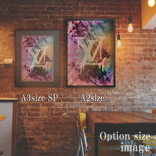 DIOR type☆オマージュアートインテリアポスター＃224☆神奈川沖波裏