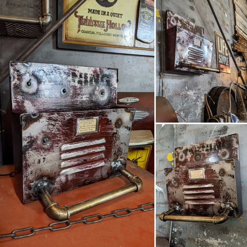 無骨さ半端ない！ペーパーホルダー マガジンラック（2WAY