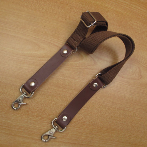 本革 ハンドメイド 8丁差し シザーケース (ブラウン×ディープグリーン