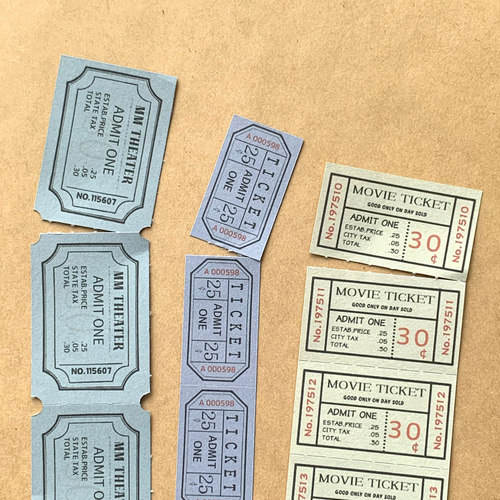 コラージュ素材 ジャンクジャーナル おすそ分け ビンテージチケット