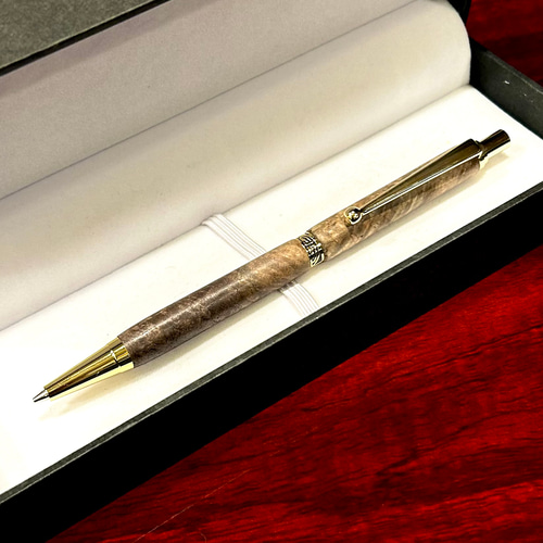 高級天然木クラロウォールナットの瘤木シャープペン CNZ1 ペン・筆記