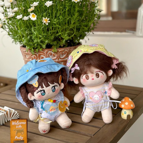 10/15/20cm着せ替えぬいぐるみ服 夏日水着セット 4色 バッグ付き 着せ