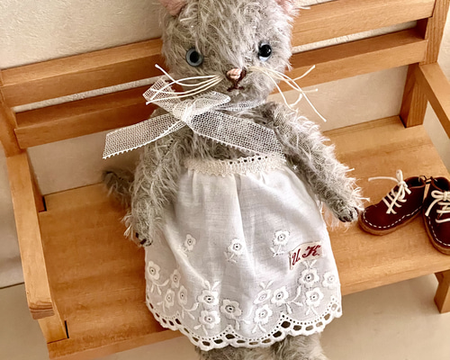 テディキャット 甘えたさんのグレーの猫ちゃん テディベア ぬいぐるみ
