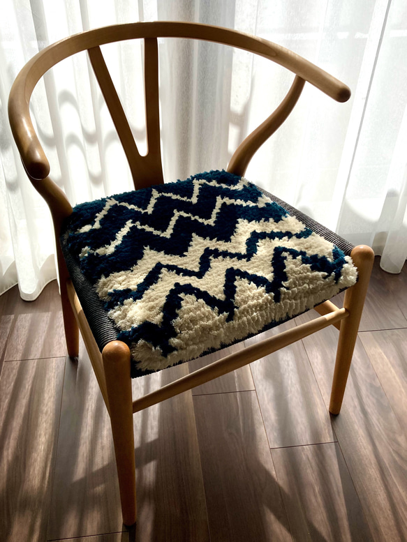 ノッティング織りの椅子敷き_29 クッション・クッションカバー