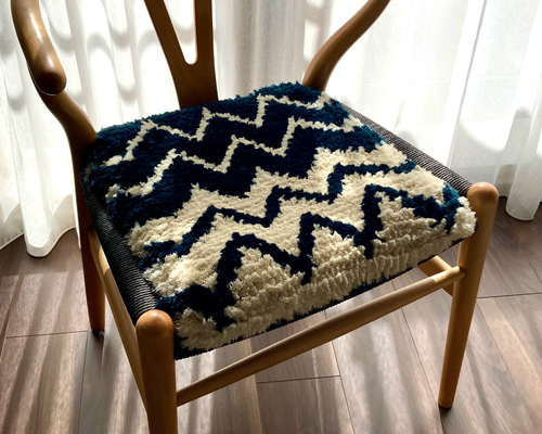 ノッティング織りの椅子敷き_29 クッション・クッションカバー