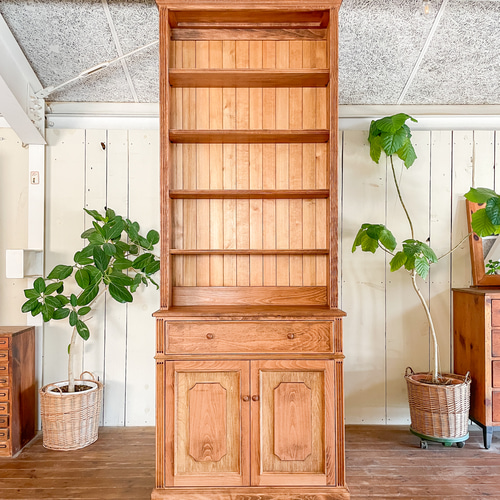 フランスアンティーク家具 オープンシェルフ ブックシェルフ W900