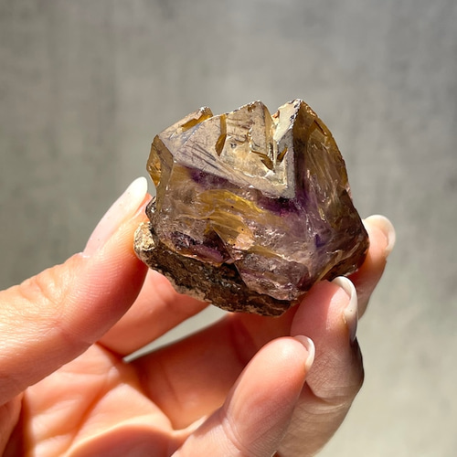 ジンバブエ産【シャンガーンアメジスト⑧】母岩付き スケルタル（骸晶