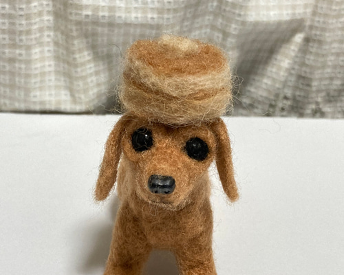 ミニチュアダックスフンド 羊毛フェルトミニチュアダックスフンド 羊毛