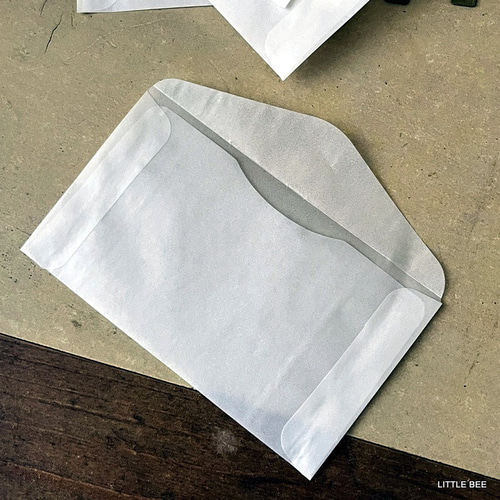 252・【SALE/在庫限り】グラシン封筒 横型 30枚 封筒 グラシン 紙もの