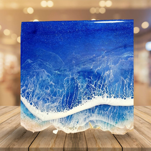 海を感じるインテリア ディープブルーグラデーション レジンオーシャン