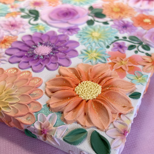 テクスチャーアート 絵画 アートパネル フラワーアート インテリア