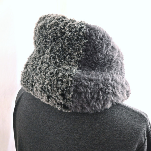 3日以内に発送！】ミックス ファー＊クロス ネックウォーマー