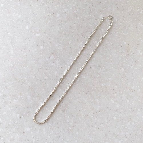 再販 カレンシルバー華奢ネックレス 37〜80cm シンプル 極細 ロング
