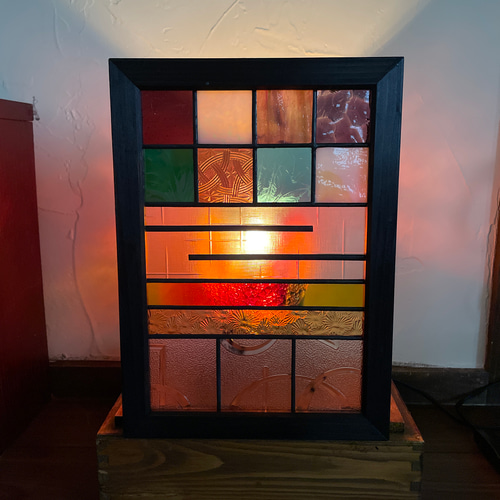 ステンドグラス パネル 昭和レトロ 和モダン 障子 その他インテリア