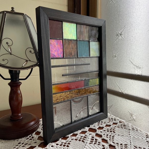 ステンドグラス パネル 昭和レトロ 和モダン 障子 その他インテリア