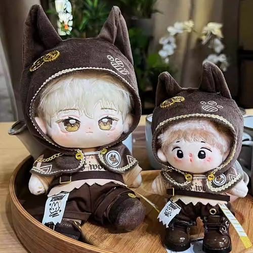 10/15/20cm着せ替えぬいぐるみ服 オオカミ物語セット 着せ替え人形