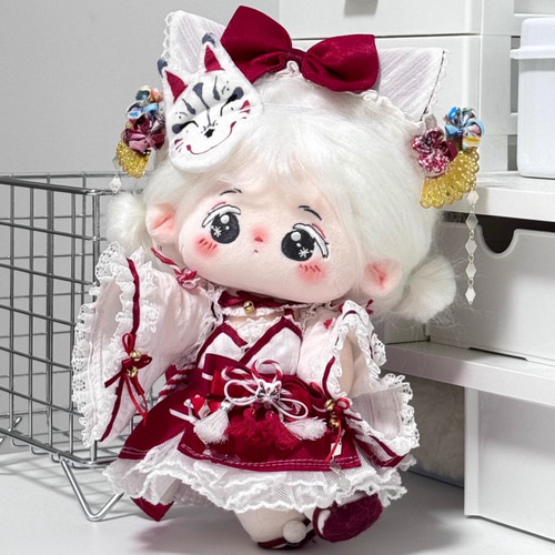 20cm着せ替えぬいぐるみ服 神の少女セット 着せ替え人形 ぬいぐるみ