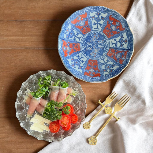 伊万里印判獅子7寸皿5枚組 大皿 antique art nozomi 通販 18214609