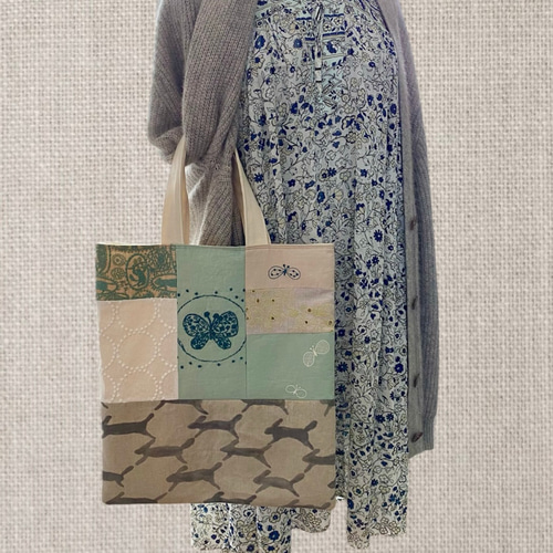 ミナペルホネン A4パッチワーク バッグ minaperhonen トートバッグ