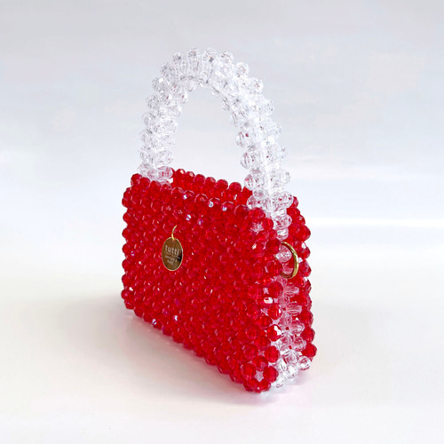 2way】ショルダー/ハンドバッグ 『colon』Red × Clear S │ tutti