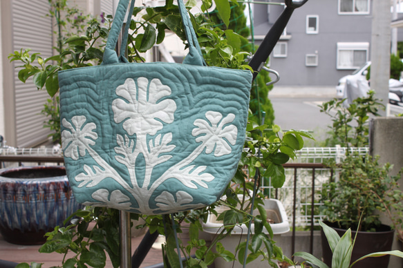 オーダーメイド】ハワイアンキルト ショルダーバッグ ハイビスカス