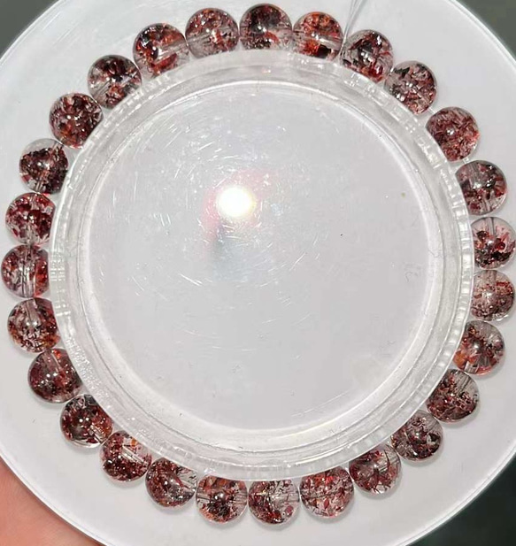 6.9mm 天然無処理 レピドクロサイトインクォーツ ブレスレット