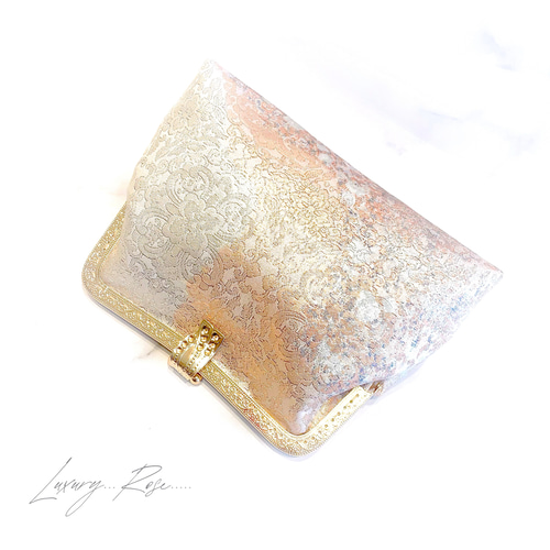 新作1点和洋融合！本佐賀錦上品な地模様煌びやかさ高級帯地バッグ