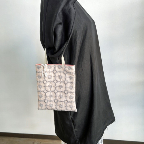 ミナペルホネン/anemoneアネモネ ピンク /手提げトート トーストサイズ