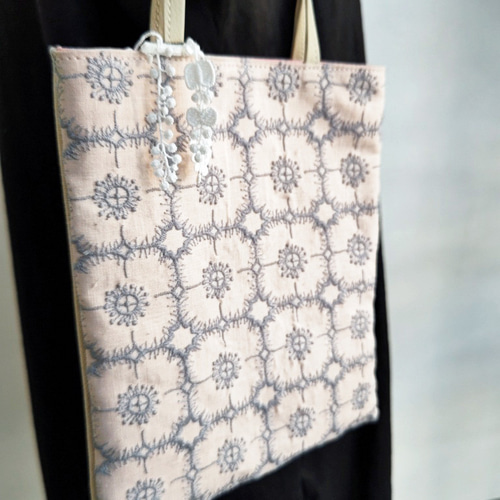 ミナペルホネン/anemoneアネモネ ピンク /手提げトート トーストサイズ