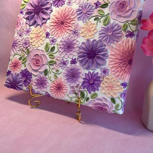 テクスチャーアート 絵画 アートパネル フラワーアート インテリア