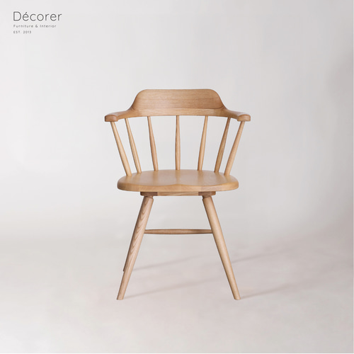 特集掲載* アッシュ材のウィンザーチェア [3色:座面回転] 椅子