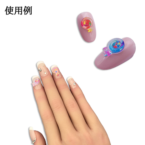 ネイルパーツ キャンディー カラフル ミックス 11mm 飴 お菓子 100個