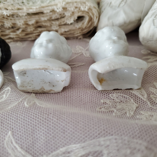 ドイツ 1900年前後 チャイナヘッドドール ショルダーヘッド その他人形