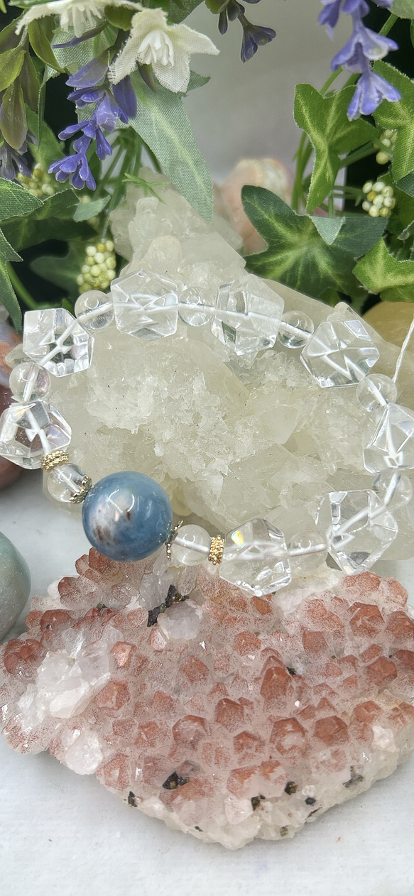 母岩付きアクアマリン ブレスレット MIZUHO 通販 18339309｜Creema