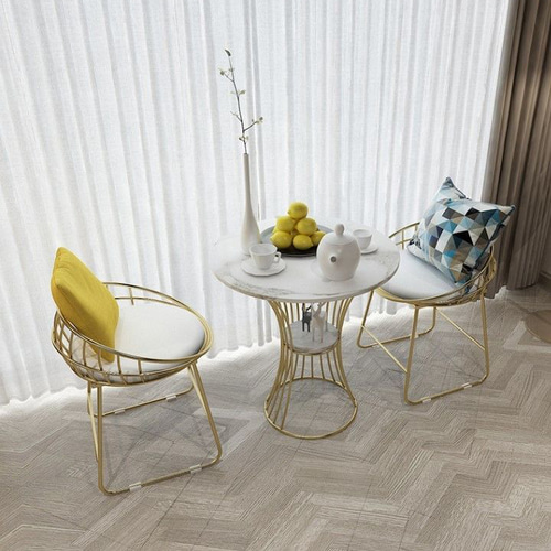 大理石天板のラグジュアリーサイドテーブル2 おしゃれ かわいい