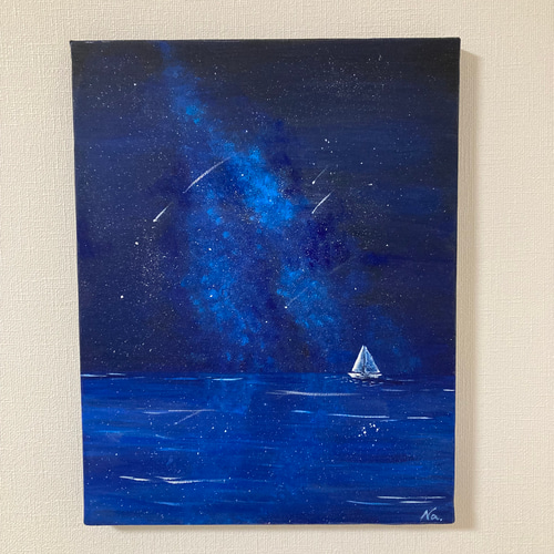 蒼の世界 アクリル画F6号 絵画 harumin 通販 18357126｜Creema