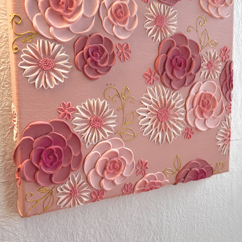 テクスチャーアート 絵画 アートパネル フラワーアート インテリア