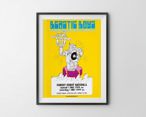 90s デッドストックbeastie boys 大判ポスター 90s デッドストック